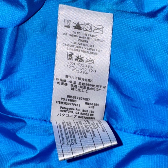 PATAGONIA Men's Micro Puff Vest in Blue - S - Picture 15 of 16